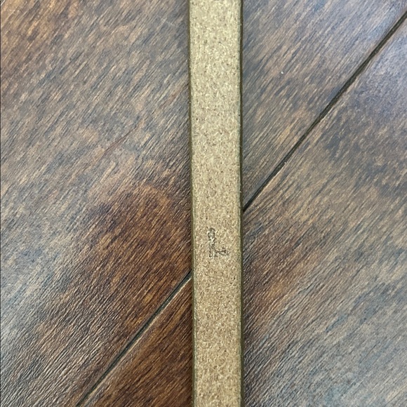 J. Crew Women’s Skinny Gold Bronze Leather Belt, Size Large - Picture 16 of 16